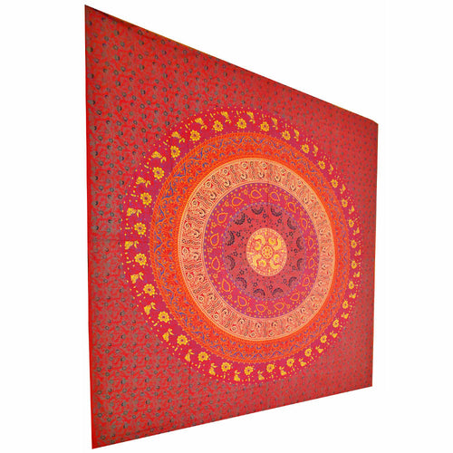 Botanical Garden Full Size Floral Tapestry Wall Art