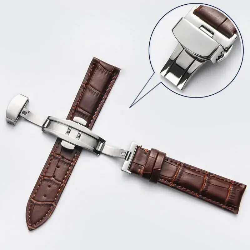 Samsung Galaxy Watch Leather Strap - Premium Classic Design