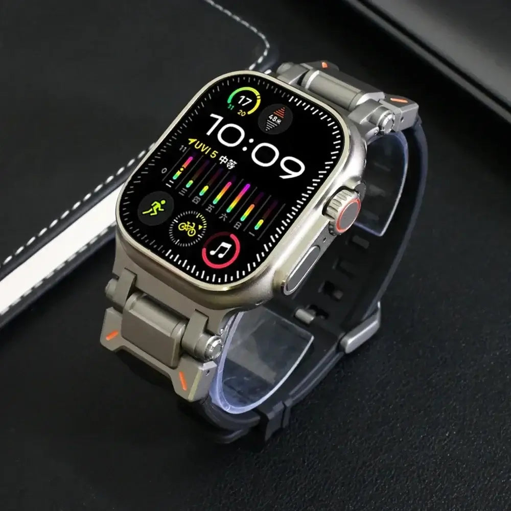 Apple Watch Silicone Metal Band - Premium Durable Strap
