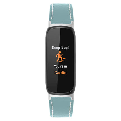 Fitbit Inspire 3 Leather Band - Stylish and Breathable Strap