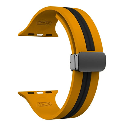 Apple Watch Silicone Strap - Durable Magnetic Closure Design
