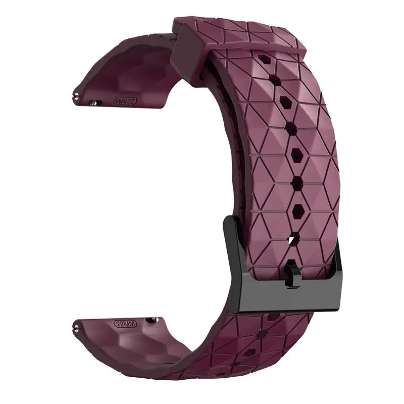 COROS Bands Silicone Sport Watch Strap Football Pattern Unisex Waterproof