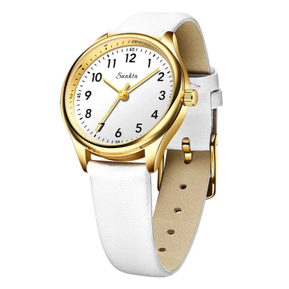 Gold Stainless Steel Women's Watch Quartz Minimalist