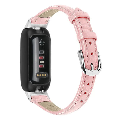 Fitbit Inspire 3 Slim Leather Band – Elegant Minimalist Strap