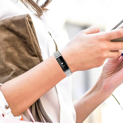 Fitbit Inspire 2, 1, HR Stainless Steel Band - Mesh Design