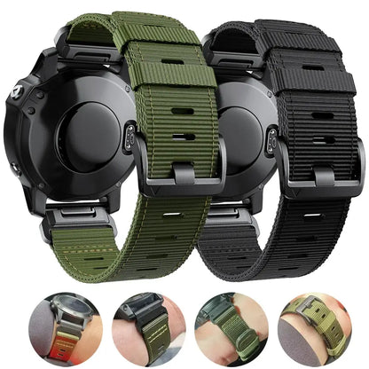 Garmin Tactical Nylon Strap - Durable QuickFit Band