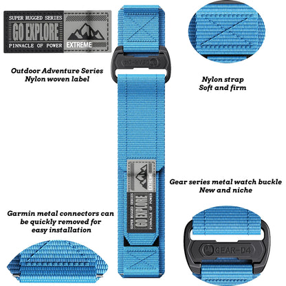 COROS Watch Band Nylon Replacement Strap, Unisex, Adjustable