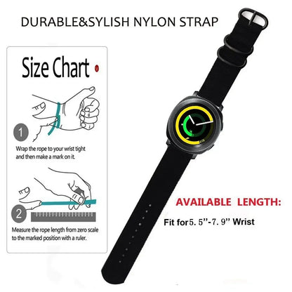 COROS Nylon Sport Watch Bands - Nylon Strap with Stainless Buckle