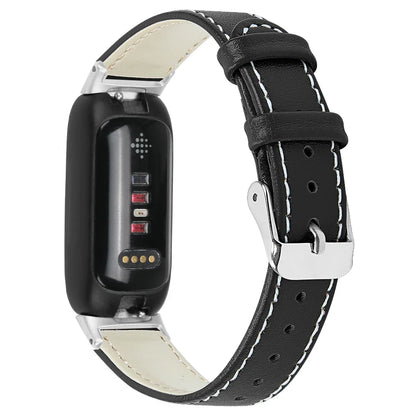 Fitbit Inspire 3 Leather Band - Stylish and Breathable Strap