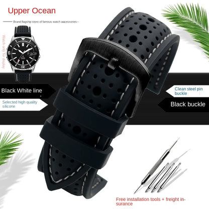 COROS Silicone Sports Watch Band Breathable Rubber Strap Waterproof 20cm