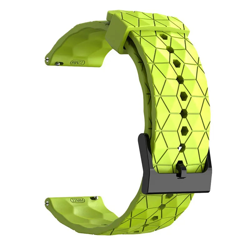 COROS Bands Silicone Sport Watch Strap Football Pattern Unisex Waterproof
