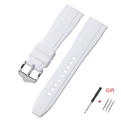 COROS Bands Silicone Watch Band Curved End Waterproof Rubber Strap