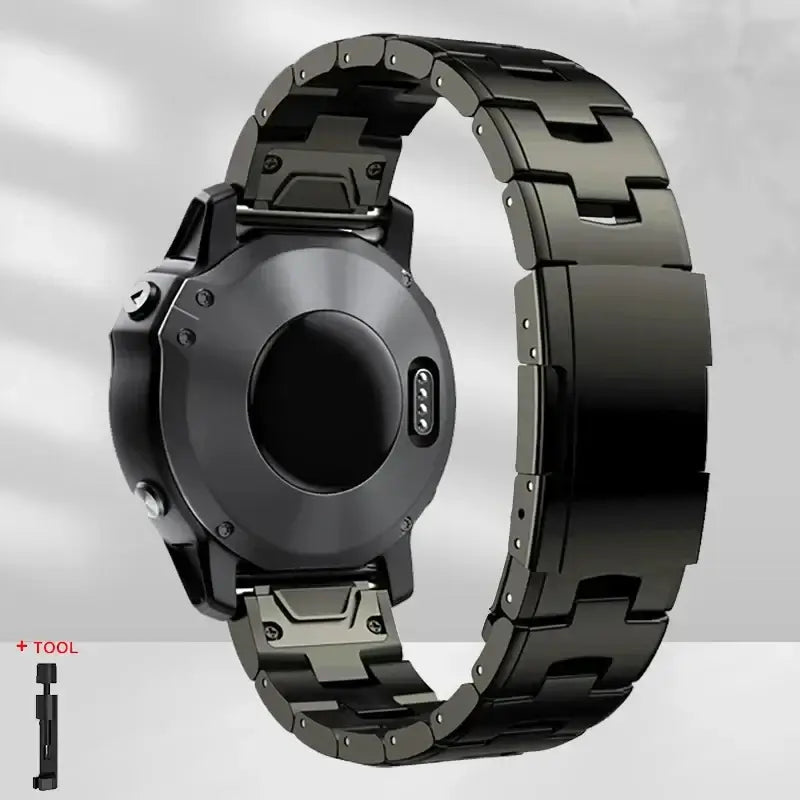 Garmin Steel Band - Modern QuickFit Design Strap