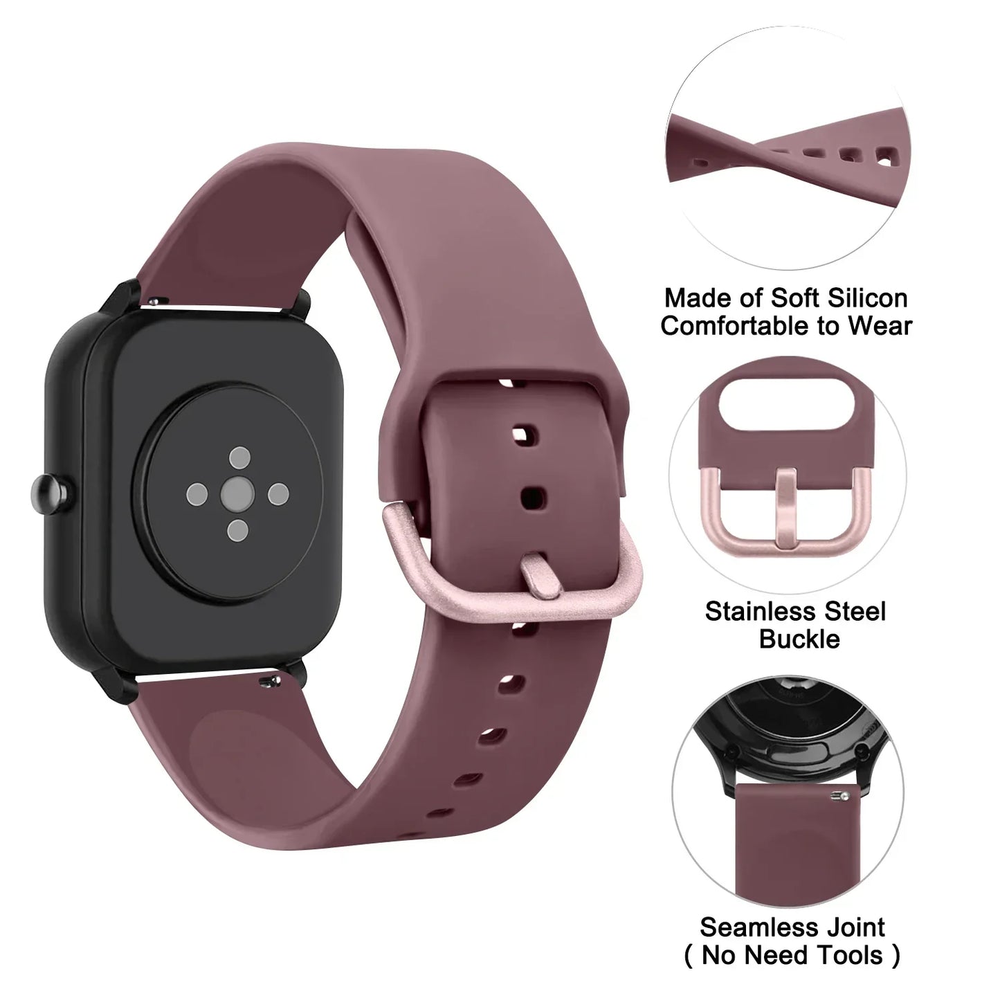 COROS Silicone Band For Smartwatch Replacement Sport Strap
