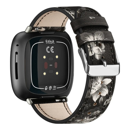 Fitbit Versa & Sense Leather Band - Stylish Durable Design