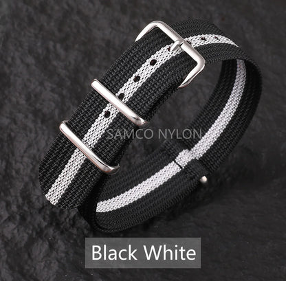 COROS Nylon Ribbed Watch Band For Smartwatch - Military Washable Strap