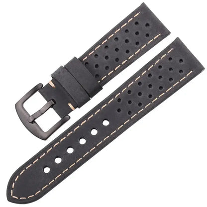 Samsung Galaxy Watch Leather Band - Breathable Classic Style