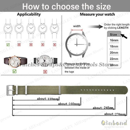 COROS Nylon Military Band - Premium Durable Watch Strap for COROS Smartwatch