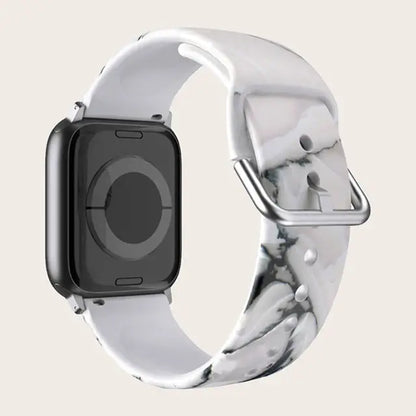 Apple Watch Silicone Strap - Colorful Floral Pattern Band