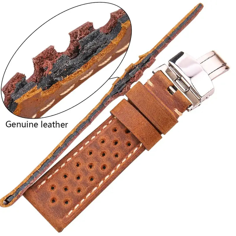 Ticwatch Leather Band - Breathable Design for Comfort