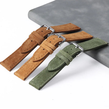 COROS Suede Leather Watch Band for COROS Smartwatch Unisex Comfort Strap