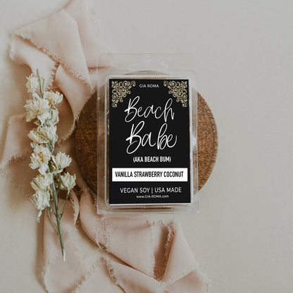 Vanilla Strawberry Coconut Scented Candle Soy Blend Natural Fragrance Jar For Home Room Gift