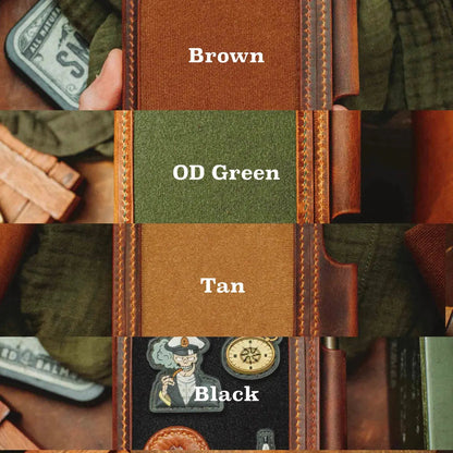 Pirate Goods Quartermaster v2 – Leather Passport Wallet with Velcro