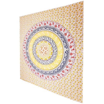 Botanical Garden Full Size Floral Tapestry Wall Art