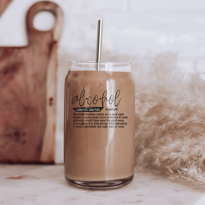 17oz Glass Tumbler With Bamboo Lid And Straw Reusable Insulated Cup For Coffee Tea Beer