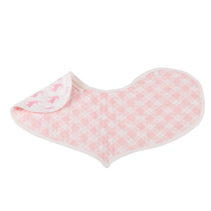 Baby Cotton Muslin Heart Bibs 2 Pack Absorbent For Newborns