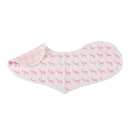 Baby Cotton Muslin Heart Bibs 2 Pack Absorbent For Newborns
