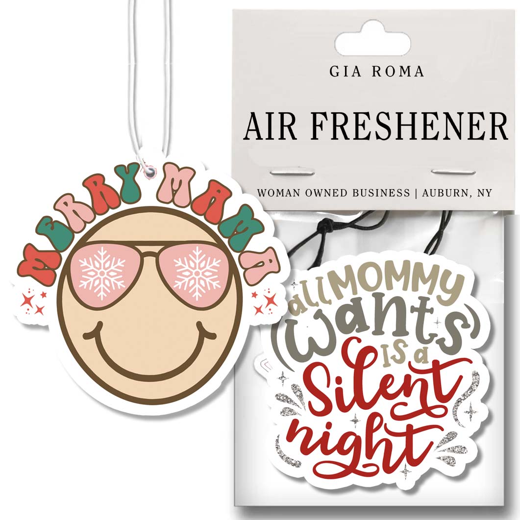 Holiday Hanging Air Freshener Car Home Closet Scented Ornament Baby Its Cold Freshie Winter
