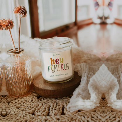 Baked Pumpkin Pie Candle With Gold Lid Subtle Pumpkin Cinnamon Clove Vanilla