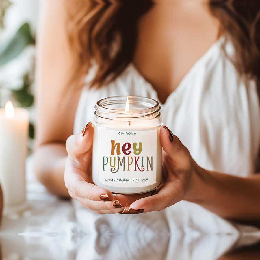 Baked Pumpkin Pie Candle With Gold Lid Subtle Pumpkin Cinnamon Clove Vanilla