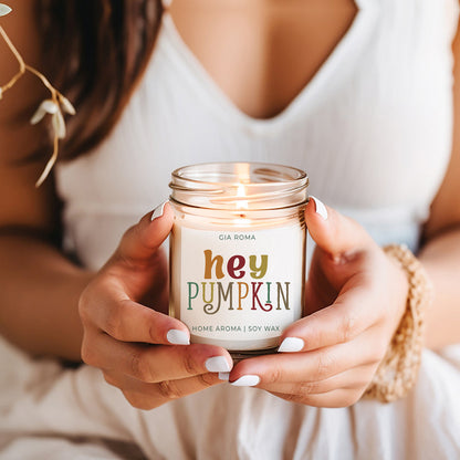 Baked Pumpkin Pie Candle With Gold Lid Subtle Pumpkin Cinnamon Clove Vanilla