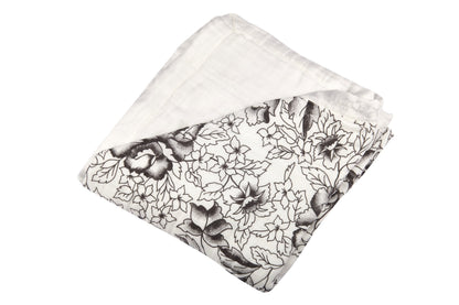 Bamboo Muslin Baby Blanket American Rose Swaddle Lightweight