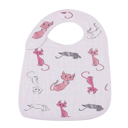 Bamboo Muslin Baby Snap Bibs 3 Pack Dandelion Print