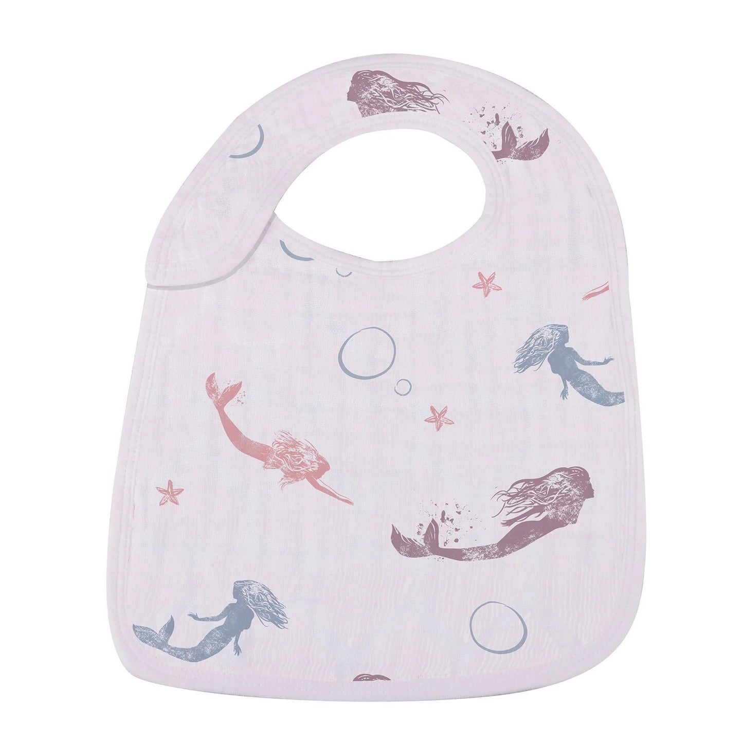 Bamboo Muslin Snap Bibs Under The Sea 3 Pack Soft Absorbent
