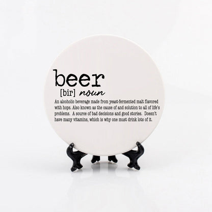 Funny Drink Definition Coasters Set Dictionary Quote Coasters For Bar And Countertop Decor