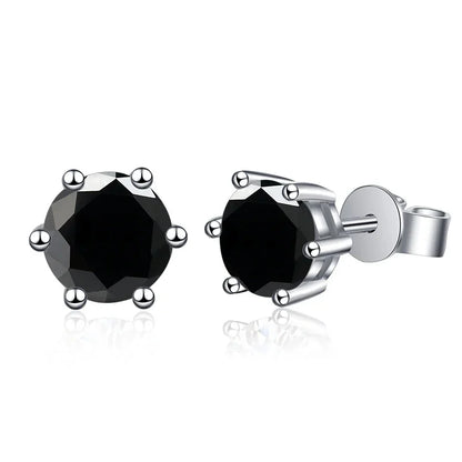 1-2 Carat D Color Moissanite Stud Earrings 925 Sterling Silver Wedding