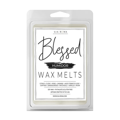 Humidor Scented Soy Wax Melts Premium USA Melt Line Blessed Citrus Clove Rose Tobacco Leather