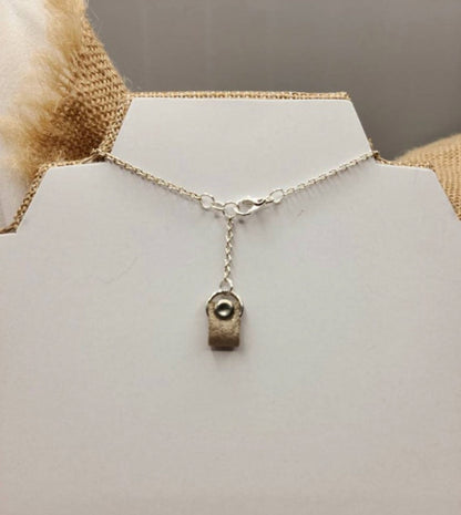 Boho Leather Necklace With Layered Metal Ring Pendant