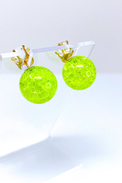 Multicolored Crystal Stud Earrings Sparkle Pink Blue
