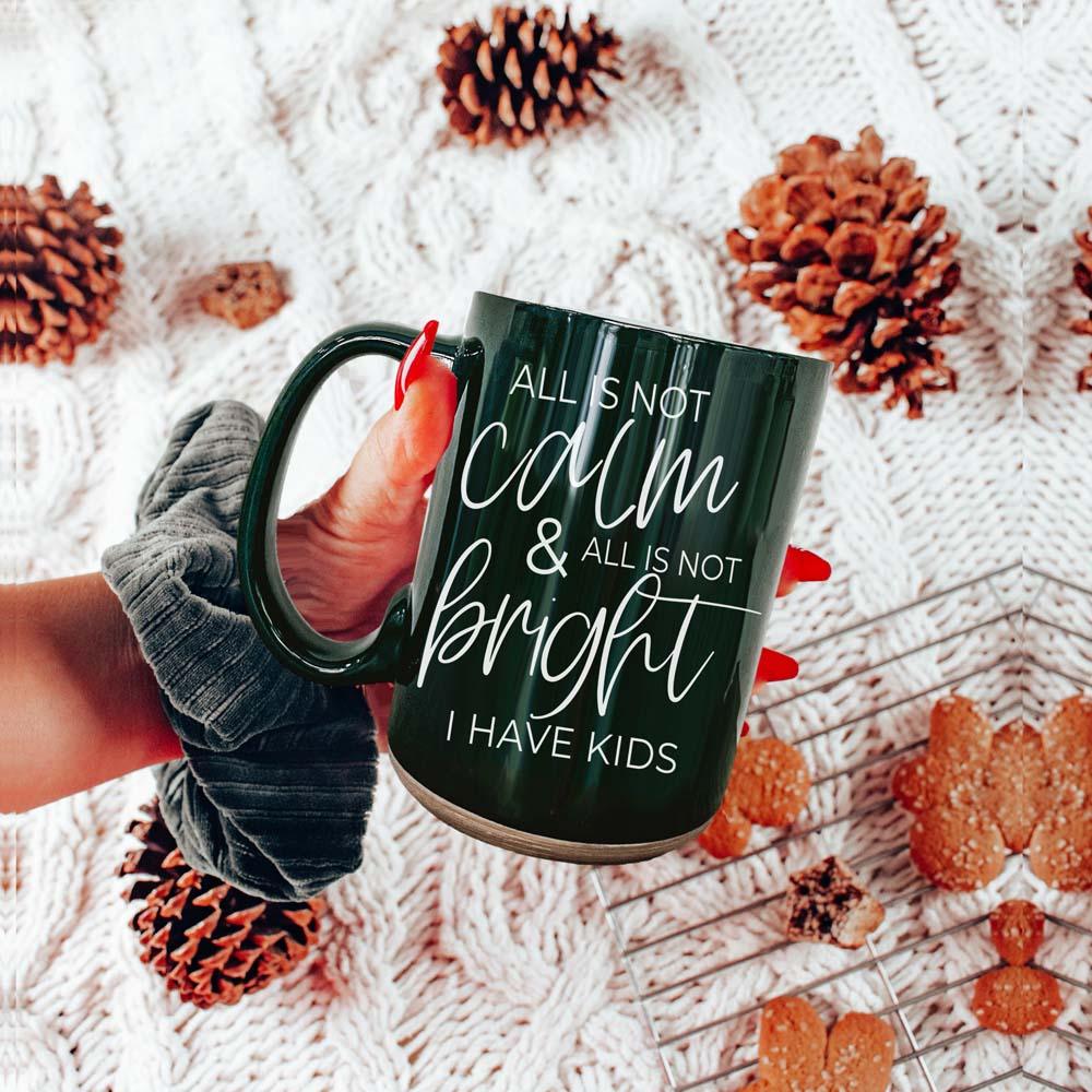 Christmas Ceramic Coffee Mug Double-Sided Snarky Holiday Gift Funny Santa Mug