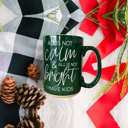 Christmas Ceramic Coffee Mug Double-Sided Snarky Holiday Gift Funny Santa Mug