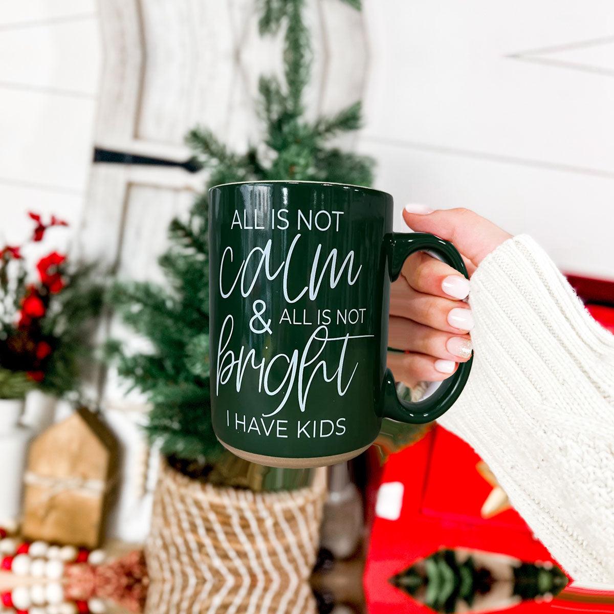 Christmas Ceramic Coffee Mug Double-Sided Snarky Holiday Gift Funny Santa Mug