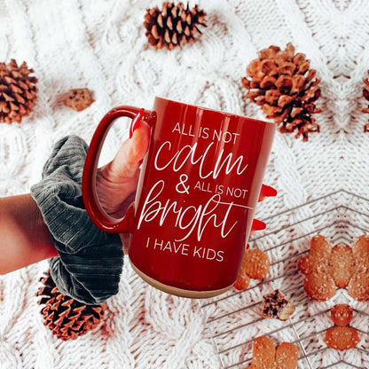 Christmas Ceramic Coffee Mug Double-Sided Snarky Holiday Gift Funny Santa Mug