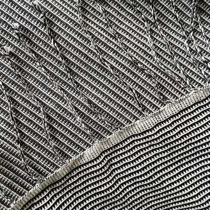 Cambodian Handloom Scarf 100% Organic Cotton Large Travel Wrap Neutral Tones