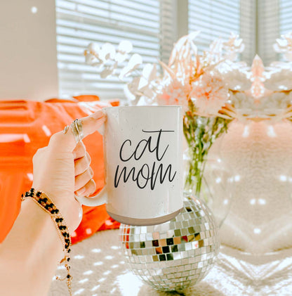 Cat Mom Mug 16oz Ceramic Coffee Cup Funny Cat Lover Gift Dishwasher Safe