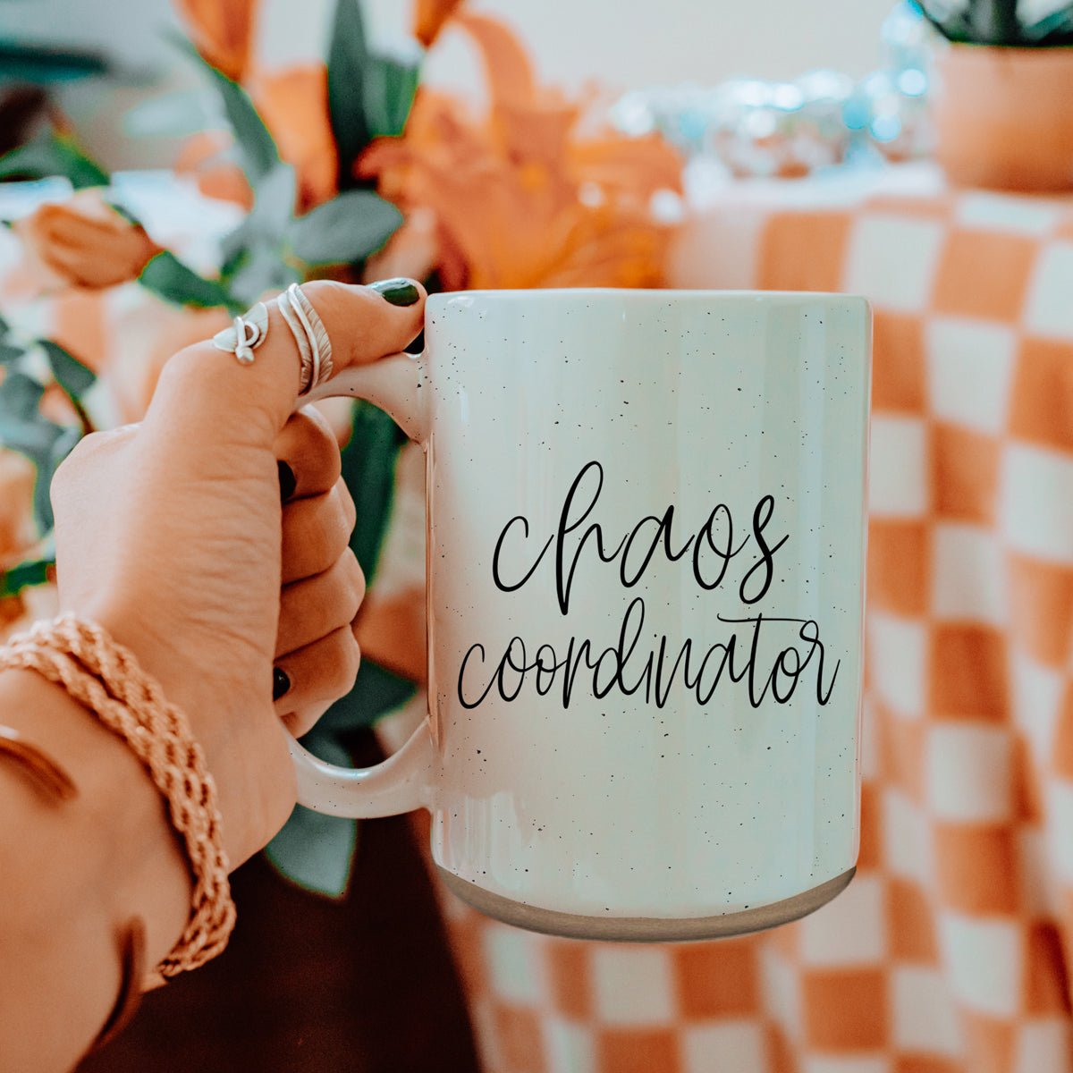 Chaos 16oz Ceramic Coffee Mug Funny Chaos Coordinator Mug For Busy Parents And Office